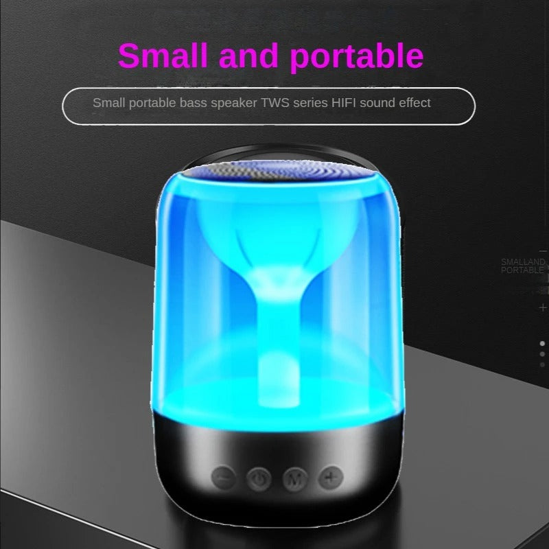 Portable Bluetooth Speaker with LED Lights