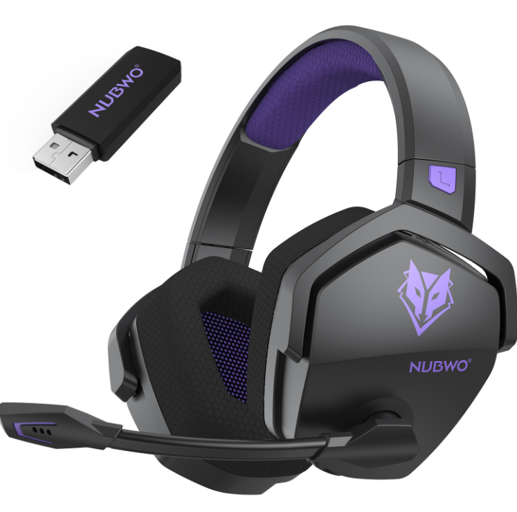 HUSH PRO — Wireless Over-Ear Gaming Headset with Mic