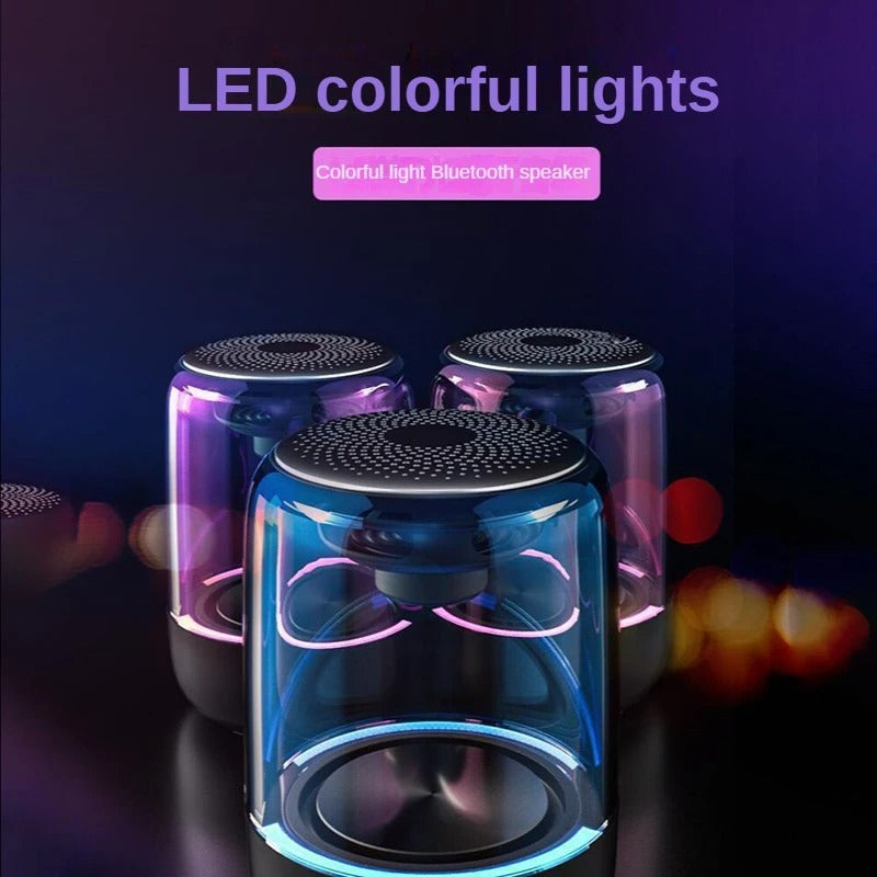Portable Bluetooth Speaker with LED Lights