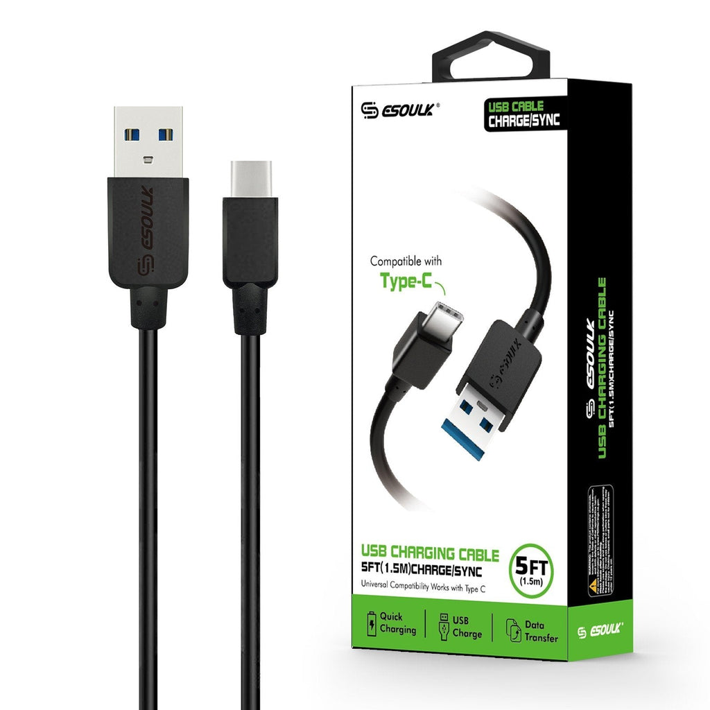 USB-C Fast Charging & Sync Cable (5 ft)