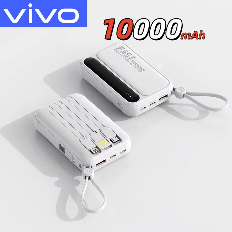 VoltMini 50000mAh Power Bank with Built-In Cables & LED Display