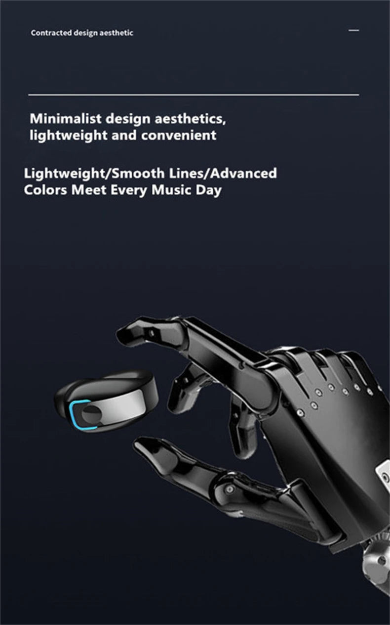 ClipSound Open-Ear Bone Conduction Bluetooth Headset with Mic