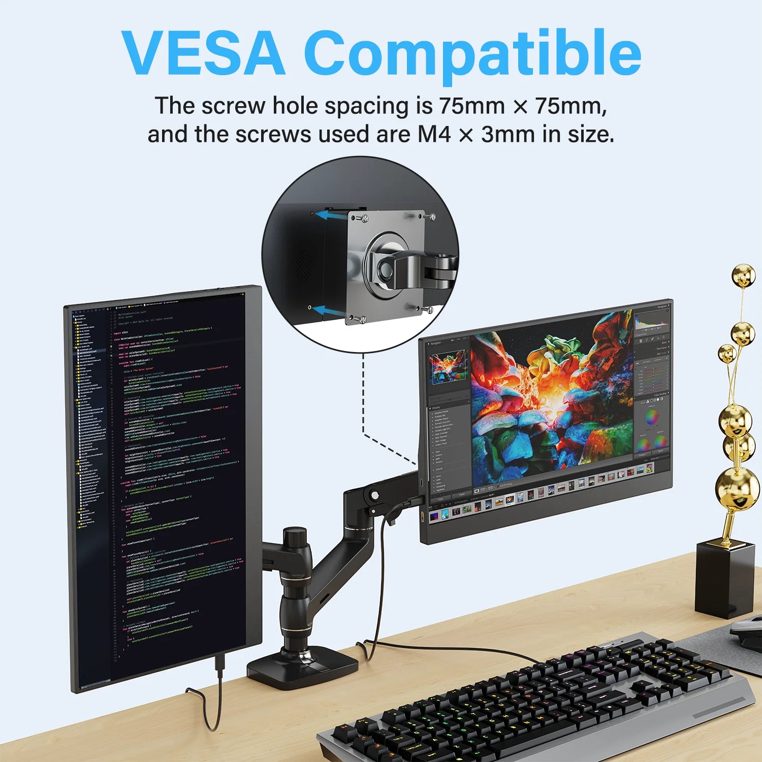 ViewMate 15.6" Portable Monitor – Full HD IPS USB-C Dual Screen Display