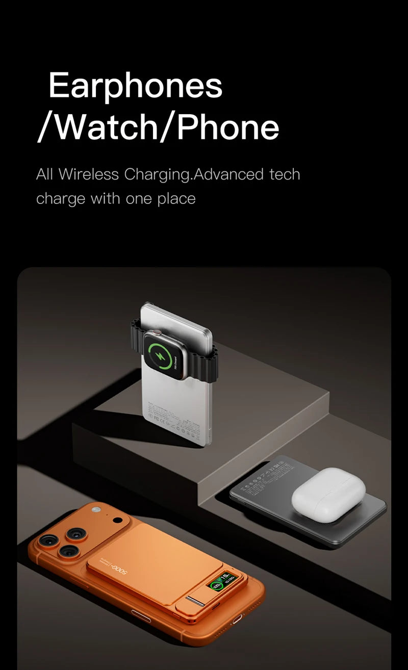 MagSnap 10000mAh Magnetic Wireless Power Bank for iPhone 14-17