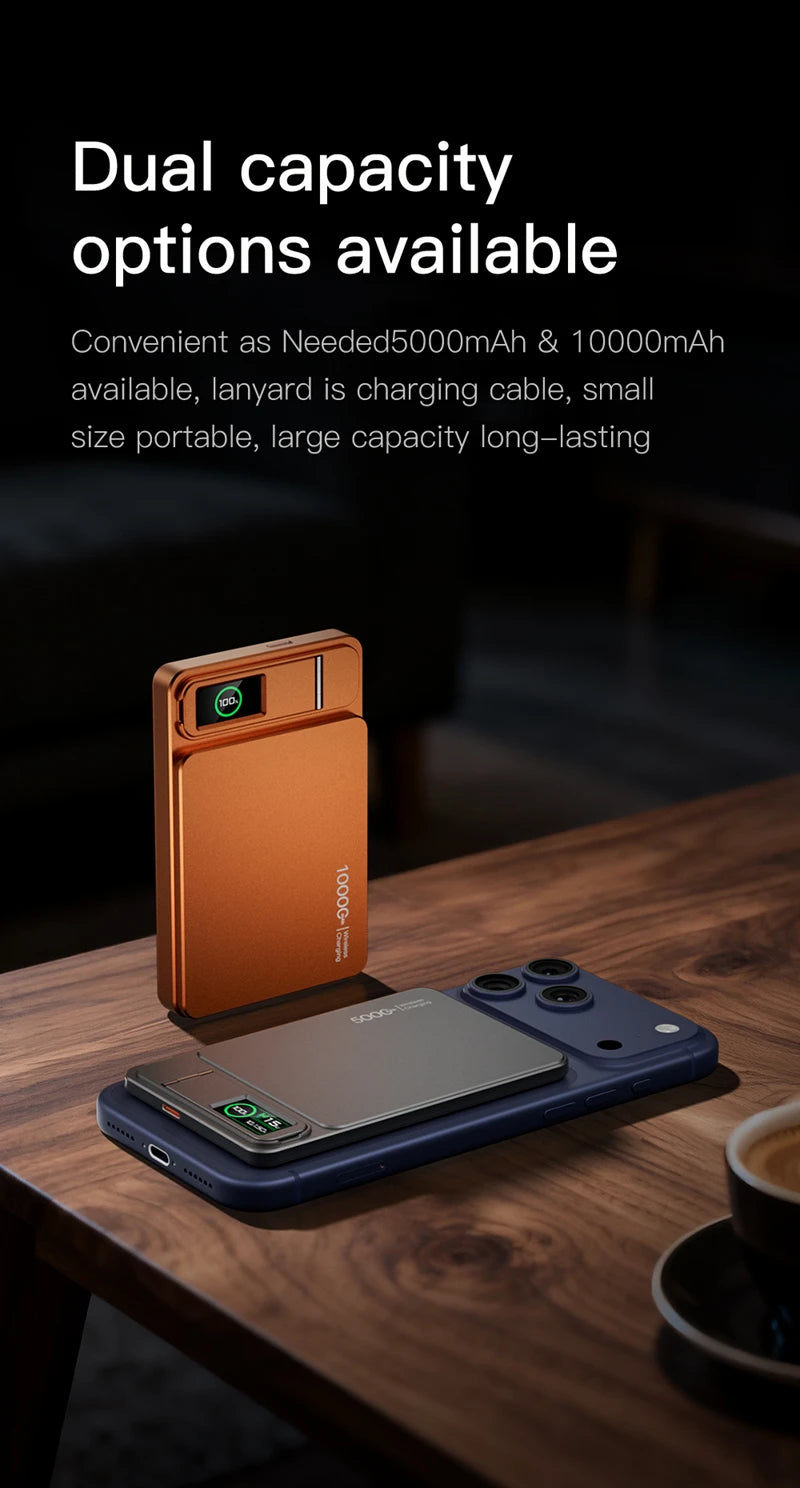 MagSnap 10000mAh Magnetic Wireless Power Bank for iPhone 14-17