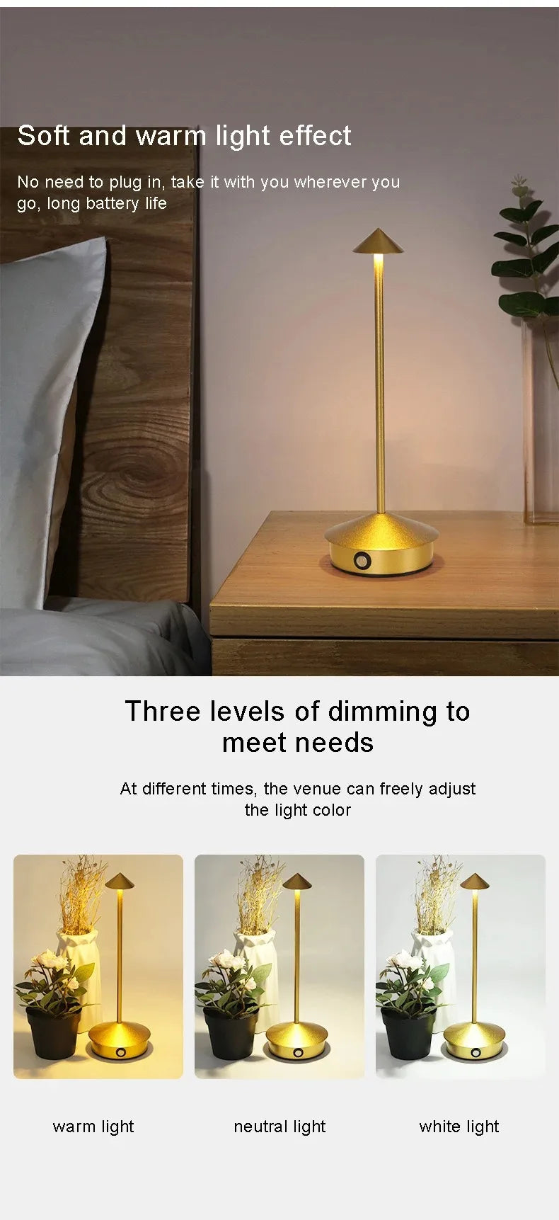 LumiDesk Cordless LED Desk Lamp