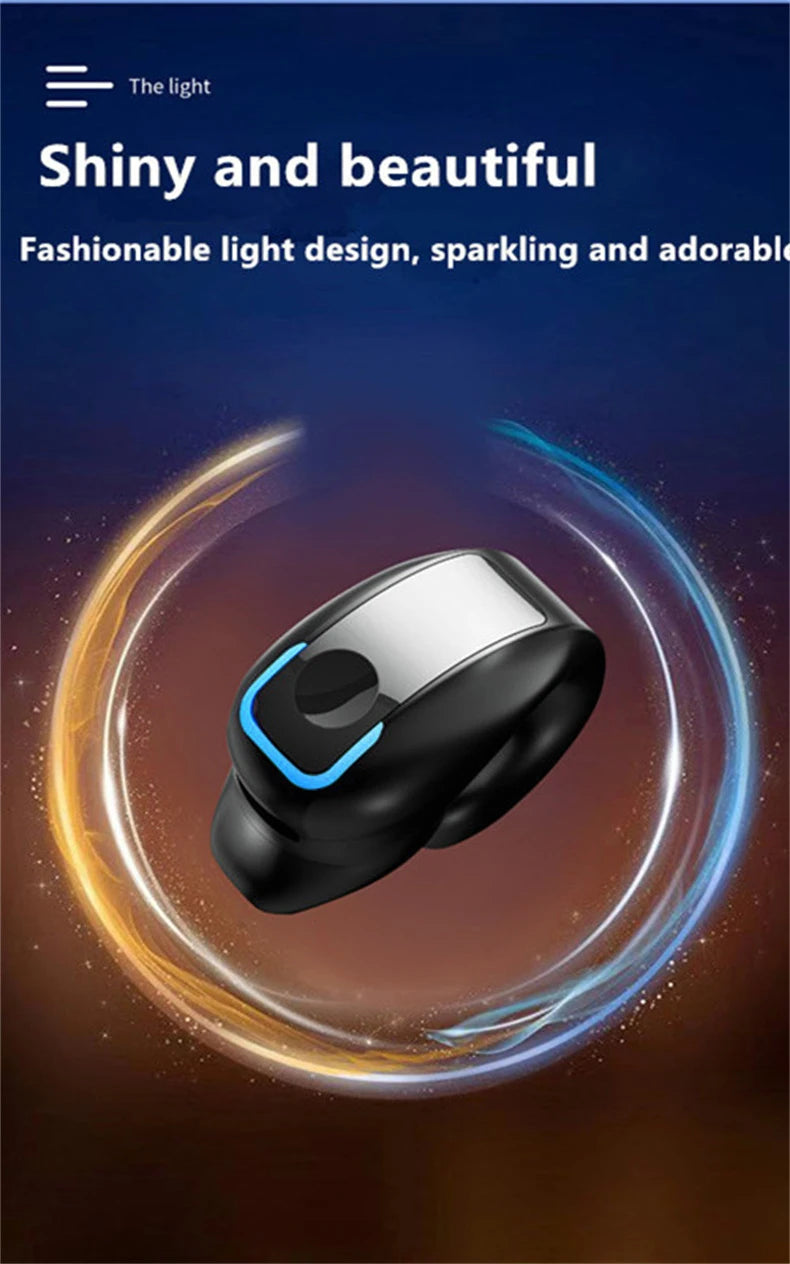 ClipSound Open-Ear Bone Conduction Bluetooth Headset with Mic