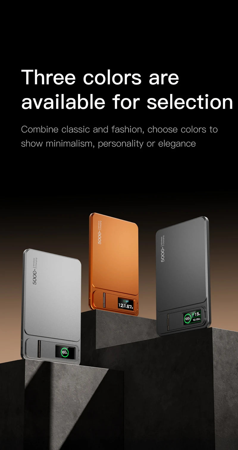 MagSnap 10000mAh Magnetic Wireless Power Bank for iPhone 14-17