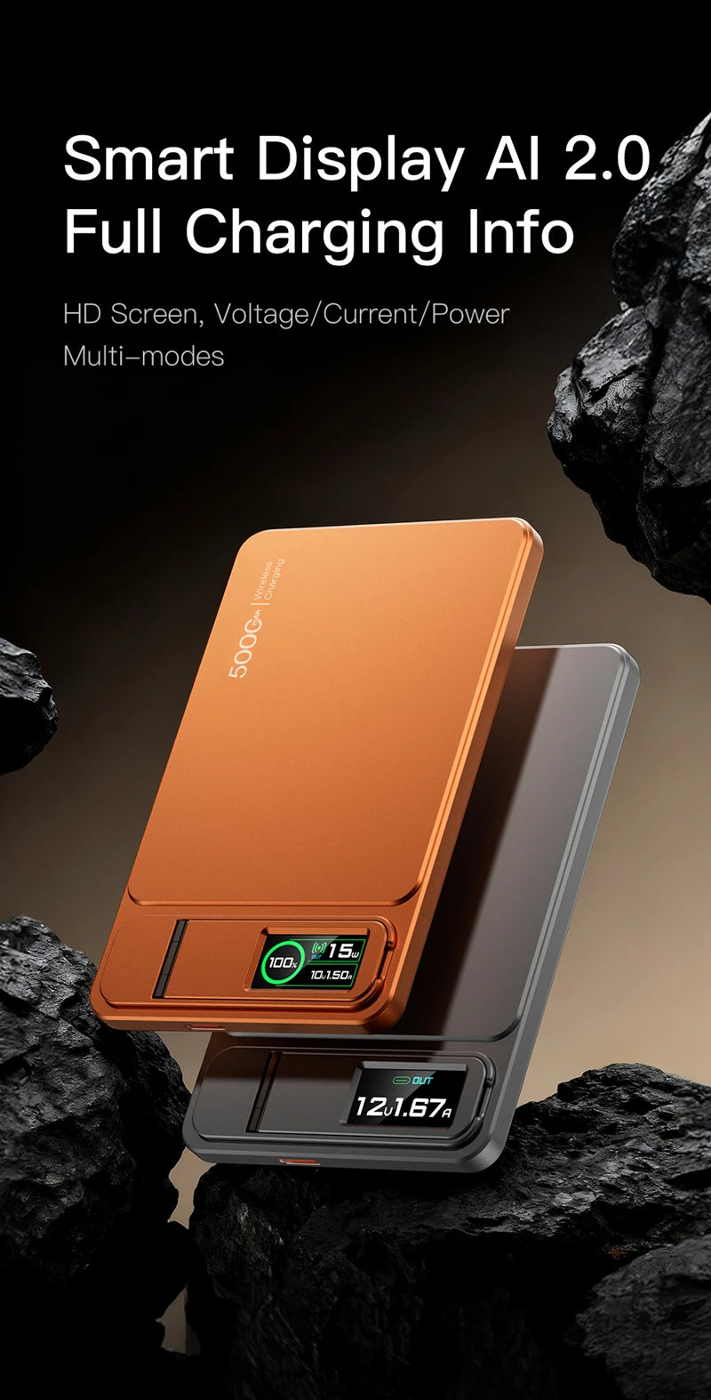MagSnap 10000mAh Magnetic Wireless Power Bank for iPhone 14-17