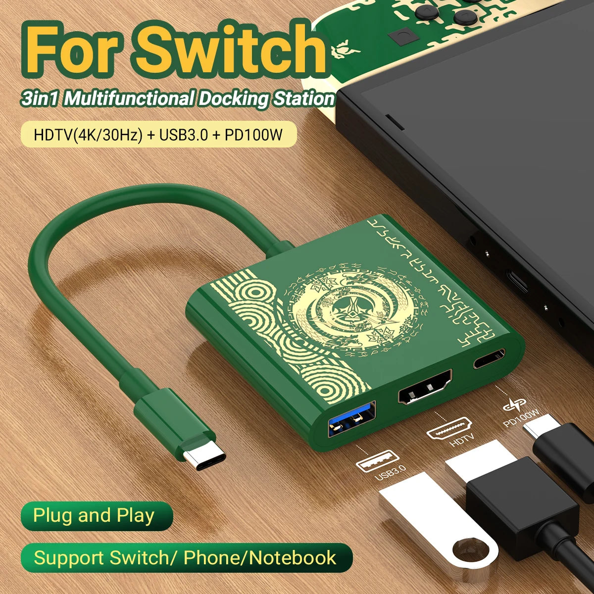 HubX 3-in-1 USB-C Hub