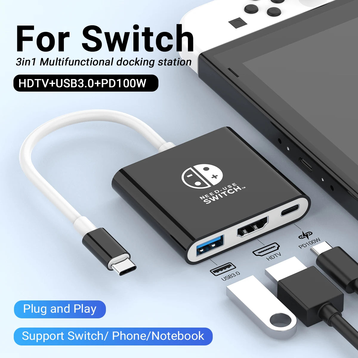 HubX 3-in-1 USB-C Hub