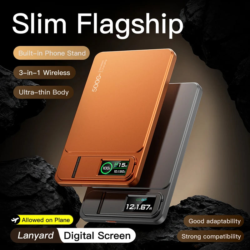 MagSnap 10000mAh Magnetic Wireless Power Bank for iPhone 14-17