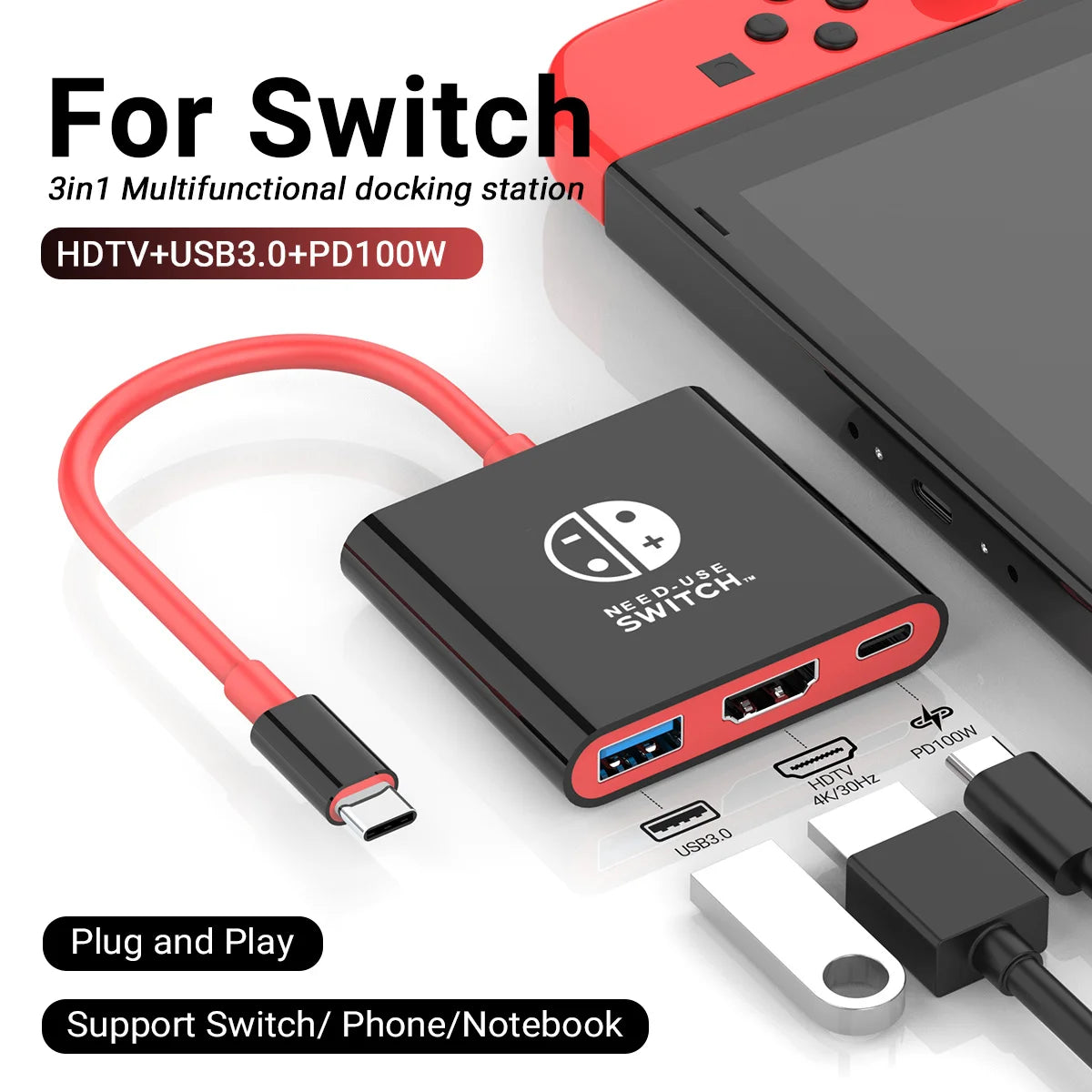 HubX 3-in-1 USB-C Hub