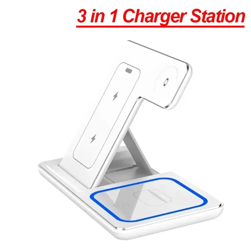 TriCharge 3-in-1 Wireless Charging Station