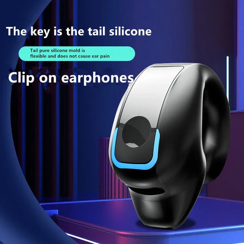 ClipSound Open-Ear Bone Conduction Bluetooth Headset with Mic