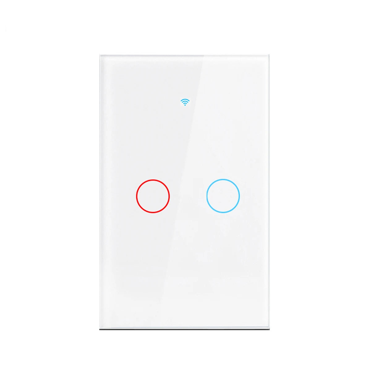 Work with Tuya Wifi US Smart Light Switch Neutral Wire/No Neutral Wire Required 120 Type Wall Touch Switch Alexa, Google Home