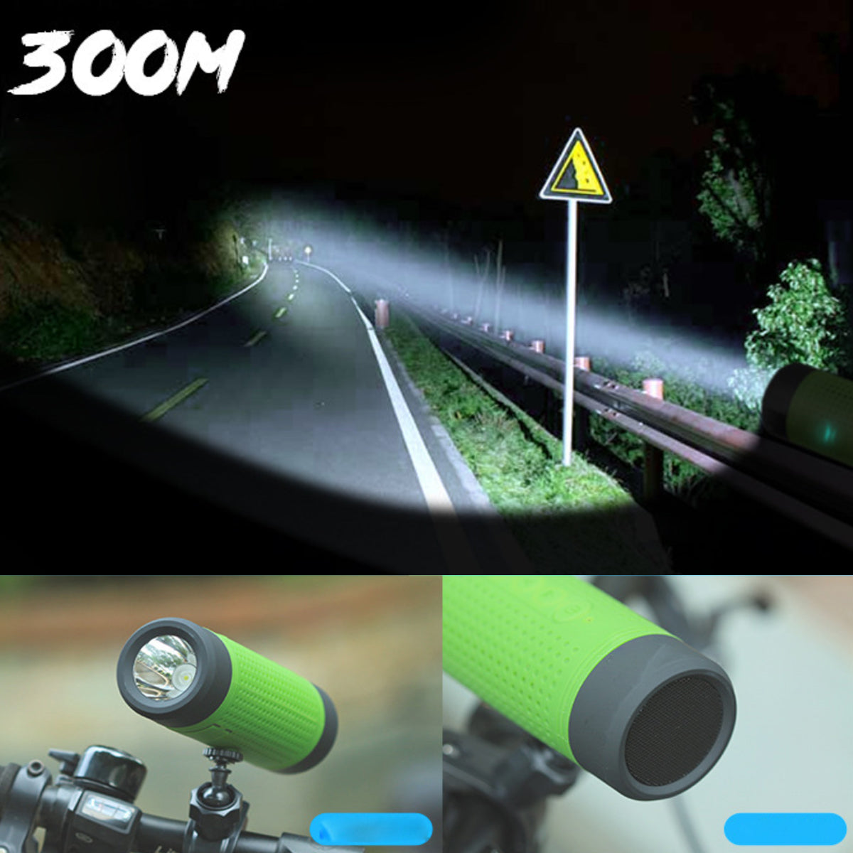 Bike Bluetooth Speaker with LED Light