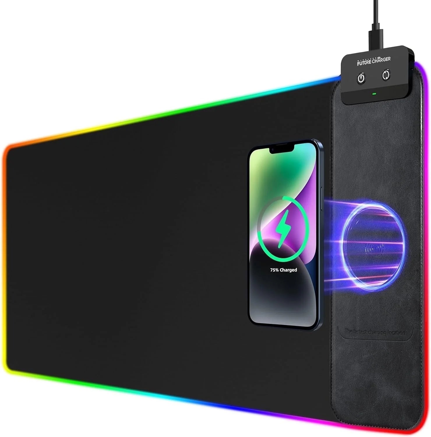 RGB Wireless Charging Desk Mat