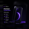 EzTech tempered glass screen protector premium protection hero graphic